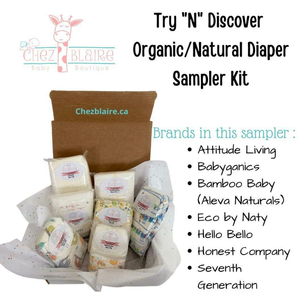 Try "N" Discover Organic/Natural Diaper Sampler Kit (Pack of 7)