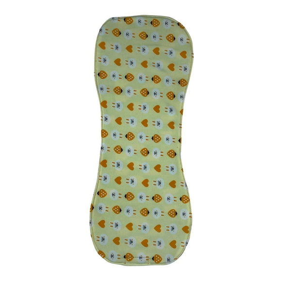 Chez Blaire African Print Burp Cloth - Yellow with strawberries and bunnies backing - soft and plush for baby spit up and burping newborn